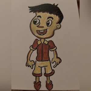 Cartoon Character Canvas Art